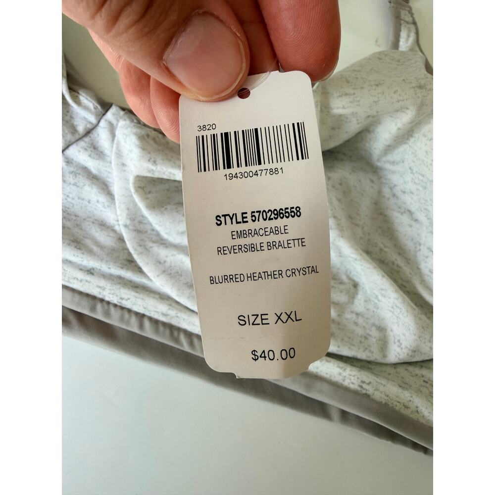 Soma Embraceable Reversible Lounge Bralette - Gray XXL - Picture 3 of 7